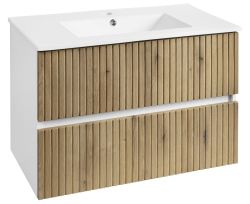 PANEDA STRIP szafka umywalkowa, 79,5x55x45,2cm, dąb emporio