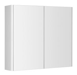 DENEB szafka z lustrem, 80x70x18cm, biały mat
