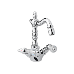 Retro bateria bidetowa z kryształem Swarovskiego Giulini Praga 7558/S chrom