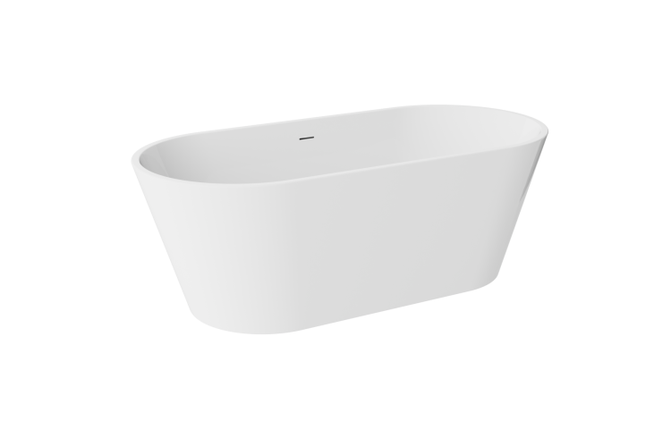 Wanna wolnostojąca 180x80 cm z syfonem Besco Deeva #WWA-180-DCH biały połysk