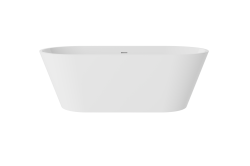 Wanna wolnostojąca 170x80 cm z syfonem Besco Deeva #WWA-170-DCH biały połysk