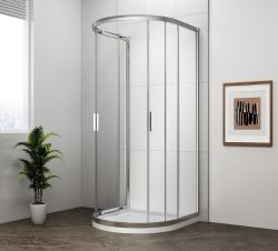 EASY kabina prysznicowa półokrągła 900x900mm, szkło czyste
