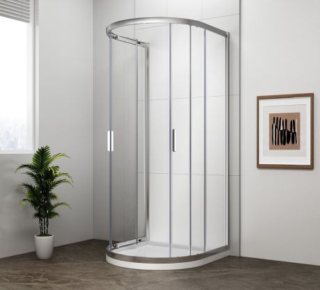 Przejdź do produktu EASY kabina prysznicowa półokrągła 900x900mm, szkło czyste