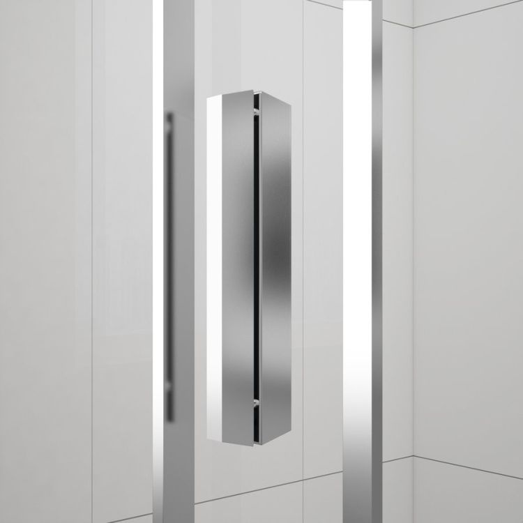 EASY kabina prysznicowa półokrągła 900x900mm, szkło czyste