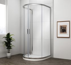 EASY kabina prysznicowa półokrągła 1000x1000mm, szkło czyste