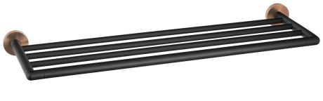 Przejdź do produktu LARISSA półka na ręczniki 600mm, czarny/miedź mat