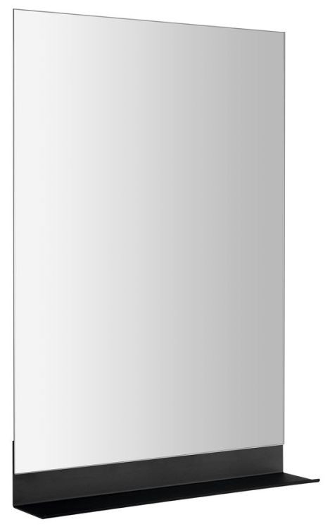Lustro z półką 50x95cm, CU free, czarny mat