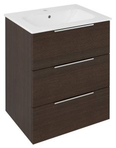 CIRASA szafka pod umywalkę 59,2x75x46cm, 3 szuflada , sosna rustykalna