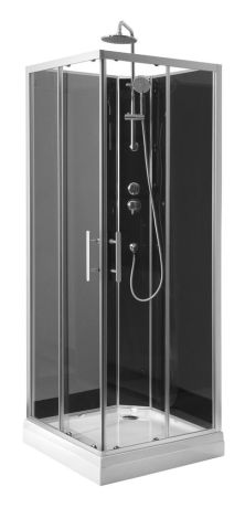 Przejdź do produktu GRANVIK boks prysznicowy półokrągły 800x800x2180mm, szkło czyste