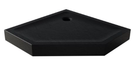 Przejdź do produktu BRODZIK MILD STONE PIĘCIOKĄTNY CZARNY AKRYLOWY 90x90x4,5