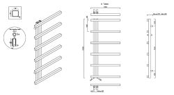 grzejnik Sierra 50x100 cm stal nierdzewna rysunek techniczny.JPG