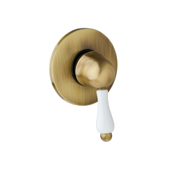 Bateria prysznicowa podtynkowa Retro Giulini Praga 9515 bronzo