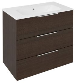 CIRASA szafka pod umywalkę 79,8x75x46cm, 3 szuflada , sosna rustykalna