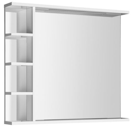 Przejdź do produktu KORIN STRIP lustro z oświetleniem LED i półkami 80x70x12cm
