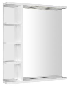 KORIN STRIP lustro z oświetleniem LED i półkami 60x70x12cm
