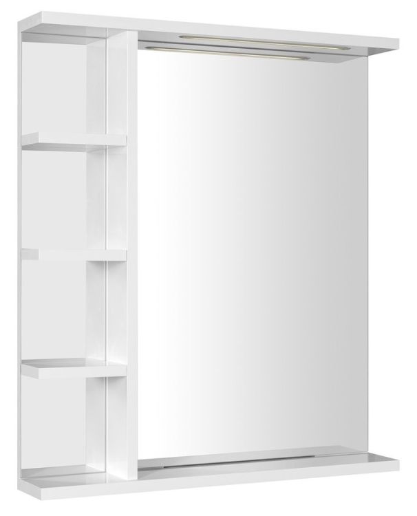 KORIN STRIP lustro z oświetleniem LED i półkami 60x70x12cm