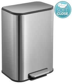 Kosz na śmieci 12l, Soft Close, stal nierdzewna mat