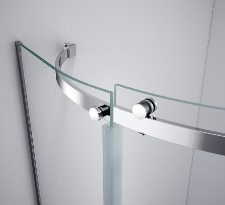 Przejdź do produktu THRON ROUND kabina prysznicowa półokrągła 900x900mm, szkło czyste, lewa