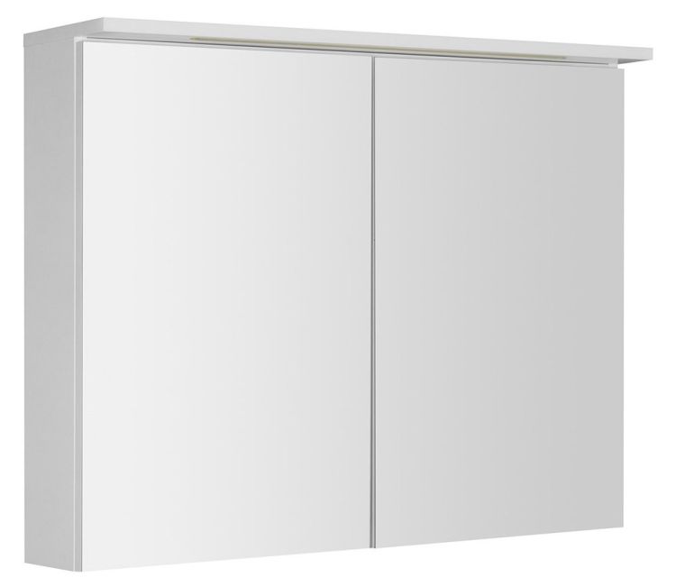 KAWA STRIP szafka z lustrem, oświetlenie LED 90x70x22cm, biały