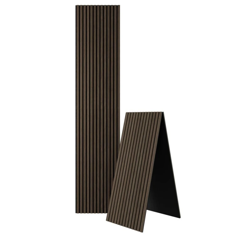 DELUXE panel akustyczny 2400x520x18mm, orzech/czarny