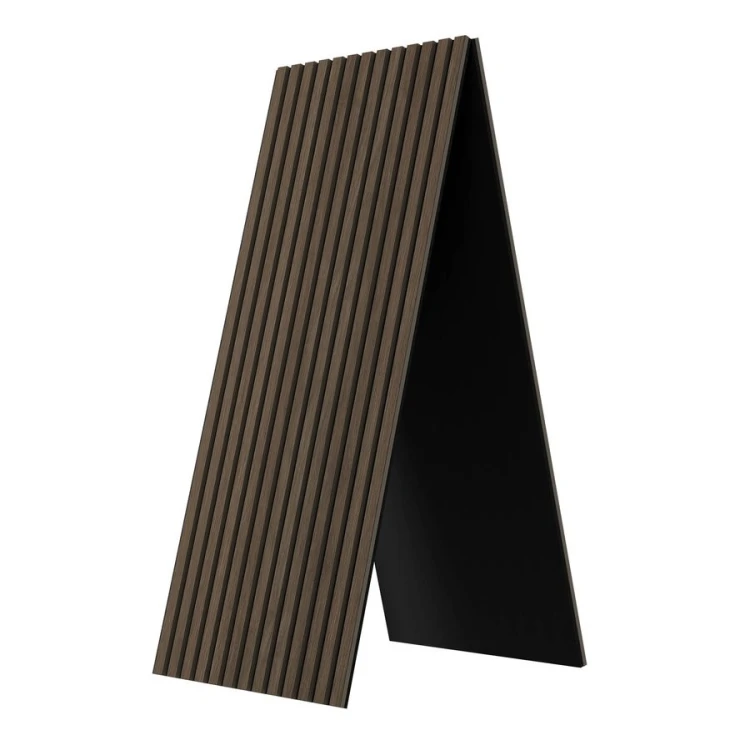 DELUXE panel akustyczny 2400x520x18mm, orzech/czarny