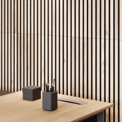 DELUXE panel akustyczny 2400x520x18mm dąb/czarny