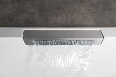 Przejdź do produktu CASCATA wanna z hydromasażem, 185x85x45cm, kaskada ze stali nierdz., Highline Hydro-Air, chrom