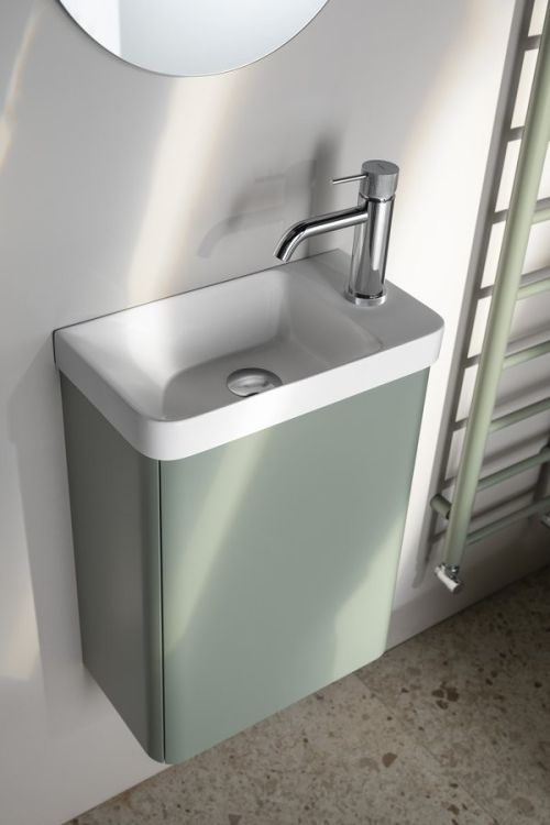 ZORBA szafka pod umywalkę 39x50x21,5cm, biały połysk