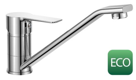 Przejdź do produktu BARON ECO 6 l/min, bateria kuchenna, 186mm, obrotową wylewką, chrom