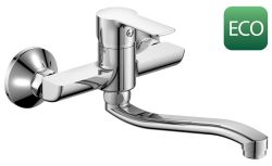 BARON ECO 6 l/min, bateria ścienna, rozstaw 150mm, chrom