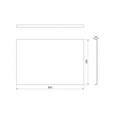 Przejdź do produktu PLAIN obudowa boczna, 85x59cm