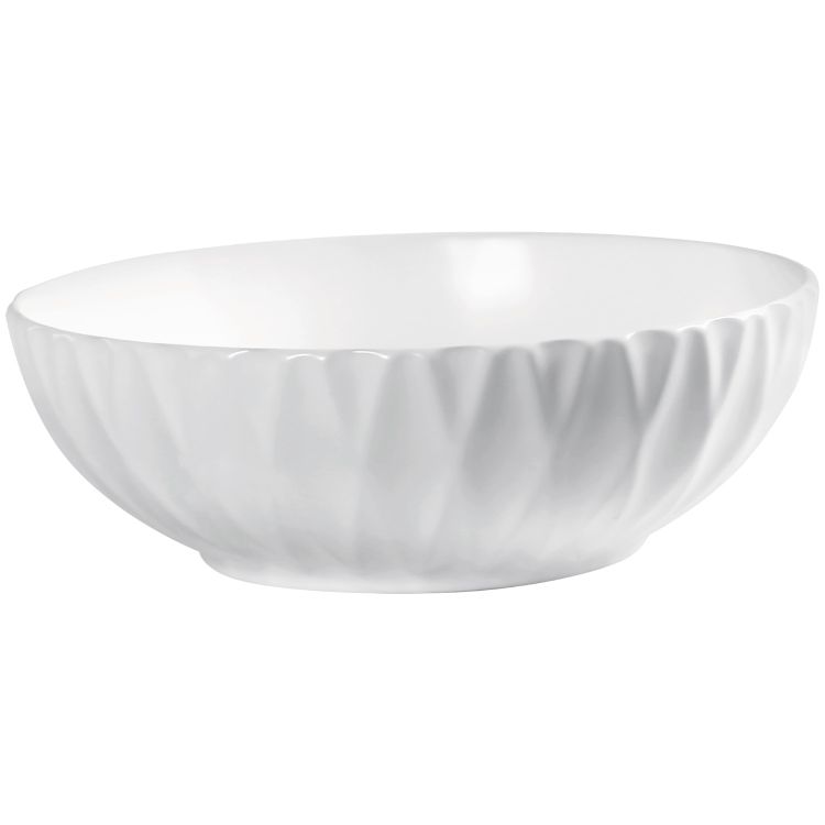 Umywalka nablatowa okrągła 40 cm Kerra KR-33 biały połysk