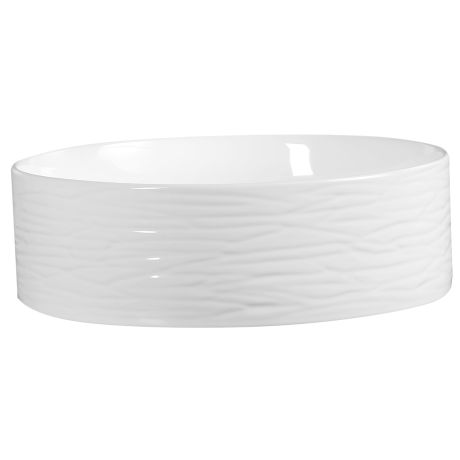 Przejdź do produktu Umywalka nablatowa okrągła 40 cm Kerra KR-74 biały połysk