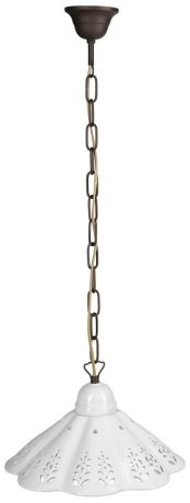 Przejdź do produktu LAMPEDUSA lampa wisząca E27, 60W, 230V, IP21, klosz ceramiczny 30cm, mosiężny łańcuch