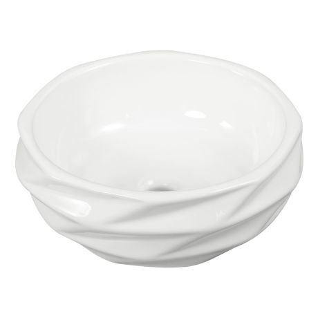 Przejdź do produktu Umywalka nablatowa okrągła 40 cm Kerra KR-01 biały połysk