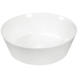 Umywalka nablatowa okrągła 36 cm Kerra KR-79 biały połysk