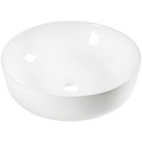Przejdź do produktu Umywalka nablatowa okrągła 41,5 cm Kerra KR-98 biały połysk