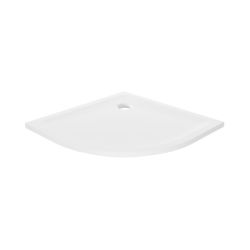 BRODZIK MILD PÓŁOKRĄGŁY BIAŁY AKRYLOWY 90x90x4,5