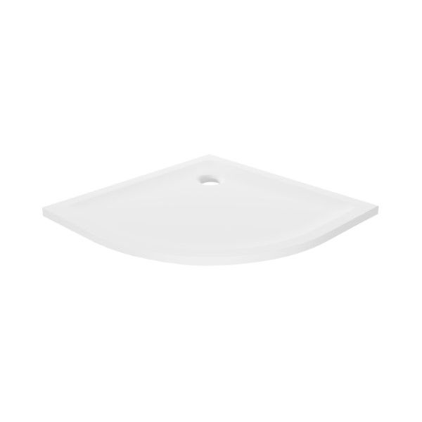 BRODZIK MILD PÓŁOKRĄGŁY BIAŁY AKRYLOWY 90x90x4,5