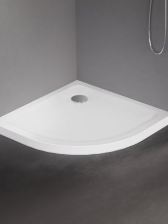 Przejdź do produktu BRODZIK MILD PÓŁOKRĄGŁY BIAŁY AKRYLOWY 90x90x4,5