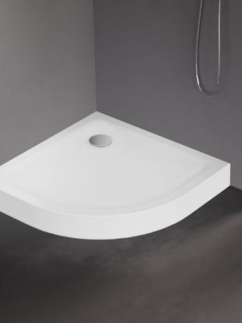 Przejdź do produktu BRODZIK MILD PÓŁOKRĄGŁY BIAŁY AKRYLOWY 90x90x11,5