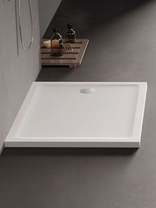 BRODZIK MILD PROSTOKĄTNY BIAŁY AKRYLOWY 90x120x4,5