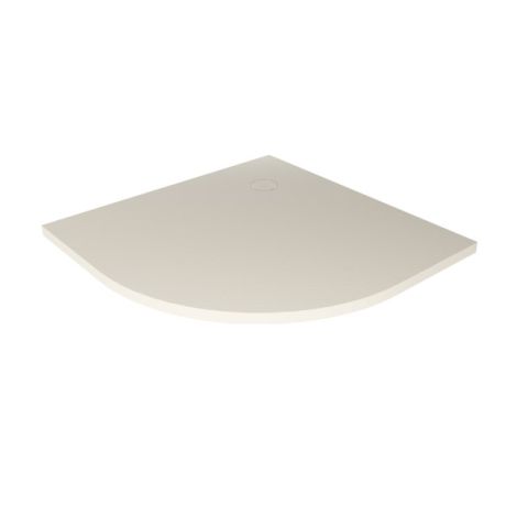 Przejdź do produktu BRODZIK NEX SHADE PÓŁOKRĄGŁY BEŻOWY - STRUKTURA KONGLOMERATOWY 90x90x3,5