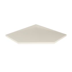 BRODZIK NEX SHADE PIĘCIOKĄTNY BEŻOWY - STRUKTURA KONGLOMERATOWY 90x90x3,5