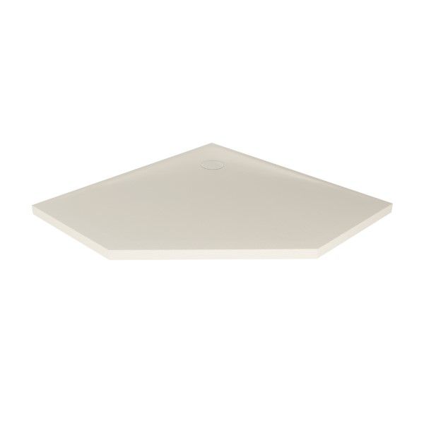 BRODZIK NEX SHADE PIĘCIOKĄTNY BEŻOWY - STRUKTURA KONGLOMERATOWY 90x90x3,5