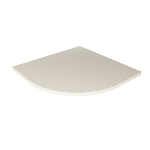 BRODZIK NEX SHADE PÓŁOKRĄGŁY BEŻOWY - STRUKTURA KONGLOMERATOWY 80x80x3,5
