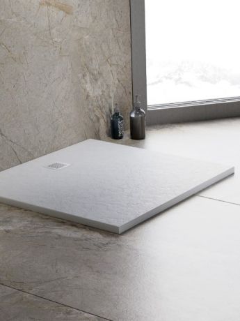 Przejdź do produktu BRODZIK MORI PROSTOKĄTNY BIAŁY KONGLOMERATOWY 120x80x3