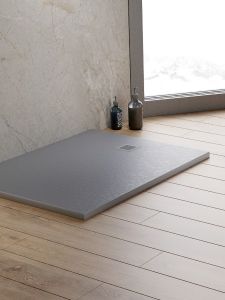 BRODZIK MORI PROSTOKĄTNY SZARY KONGLOMERATOWY 100x90x3