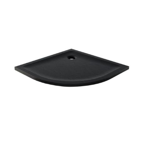Przejdź do produktu BRODZIK MILD STONE PÓŁOKRĄGŁY CZARNY AKRYLOWY 90x90x4,5