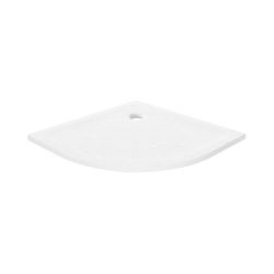 BRODZIK MILD STONE PÓŁOKRĄGŁY BIAŁY AKRYLOWY 90x90x4,5